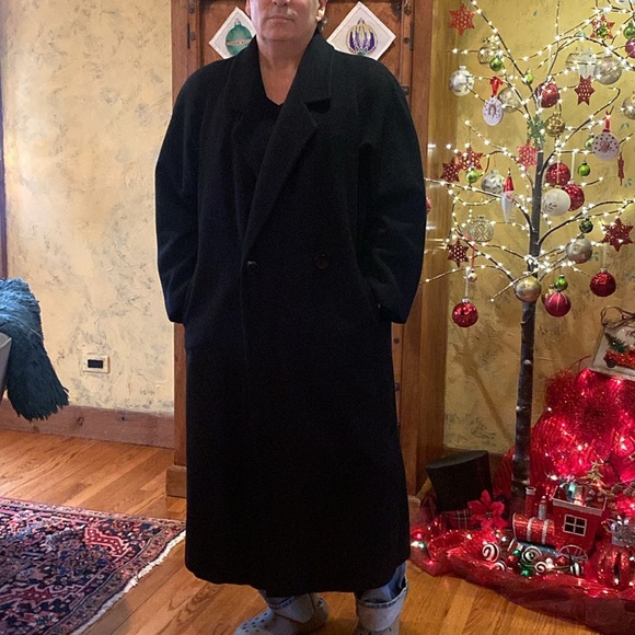 VTG Saks Fifth Avenue Cashmere Regency Collection Men’s Unisex top coat trench - Picture 13 of 14